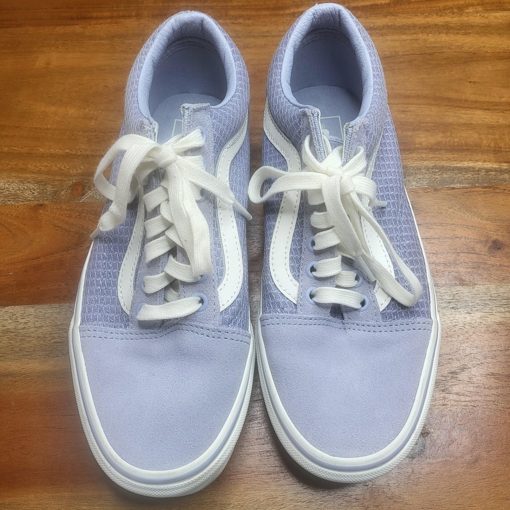 Vans Shoes Mens Size 7 Purple Old Skool Mesh Suede Low Top Skate Womens 8.5